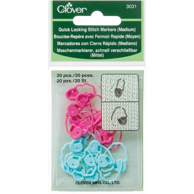 Quick Locking Stitch Markers 3031 - Medium (20/Pkg)