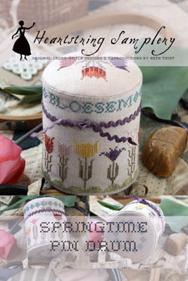 Stitch Spring Time Pin Springtime Pin Drum - Cross Stitch Chart: Stitch-It Central