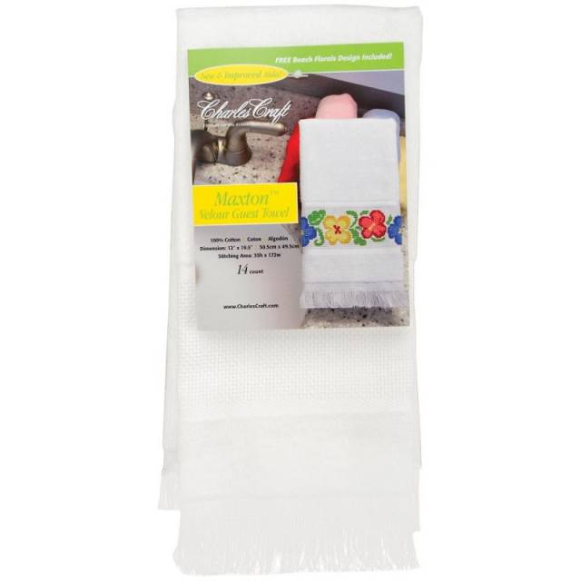 Maxton Velour Guest Towel 14 Count 12"X19.5" (1 pkg)