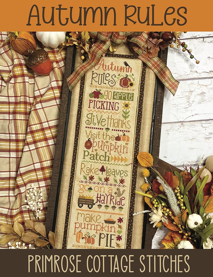 Autumn Rules Cross Stitch Chart StitchIt Central
