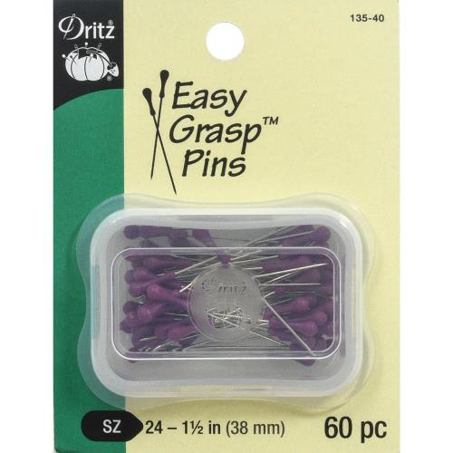 Dritz Easy Grasp Pins (Purple 60/Pkg) StitchIt Central