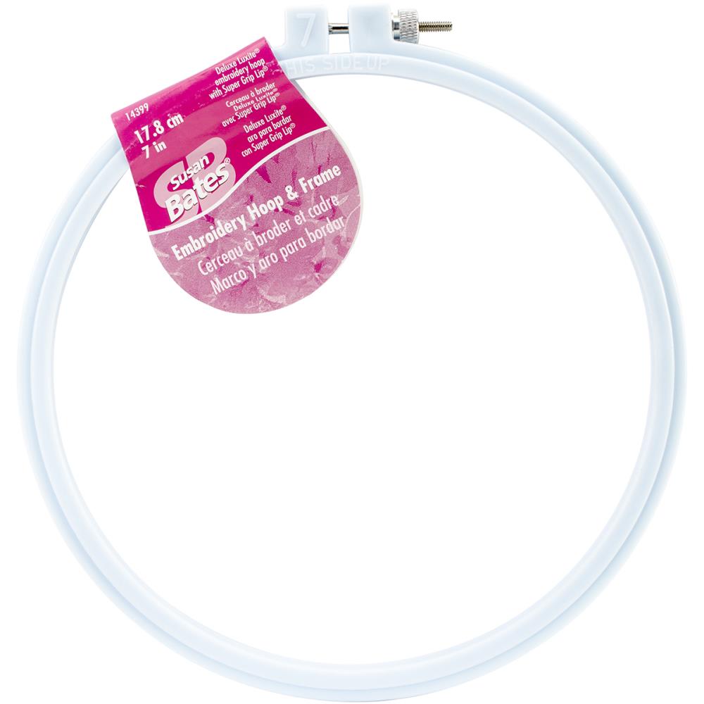 Plastic Embroidery Hoop Light Blue 7" StitchIt Central
