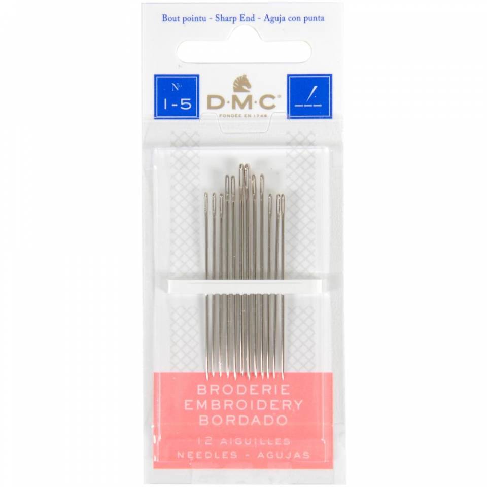 DMC Embroidery Hand Needles Size 1/5 12/Pkg: Stitch-It Central