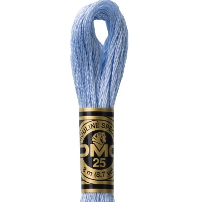 157 Very Light Cornflower Blue - DMC 6-Strand Cotton Floss: Stitch
