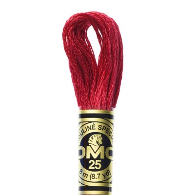 DMC Filato Per Ricamo 6 Capì In Cotone Mercerizzato - Matassa Rame Rosso, 8 Metri - 3