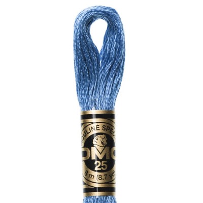 826 Medium Blue - DMC 6-Strand Cotton Floss: Stitch-It Central