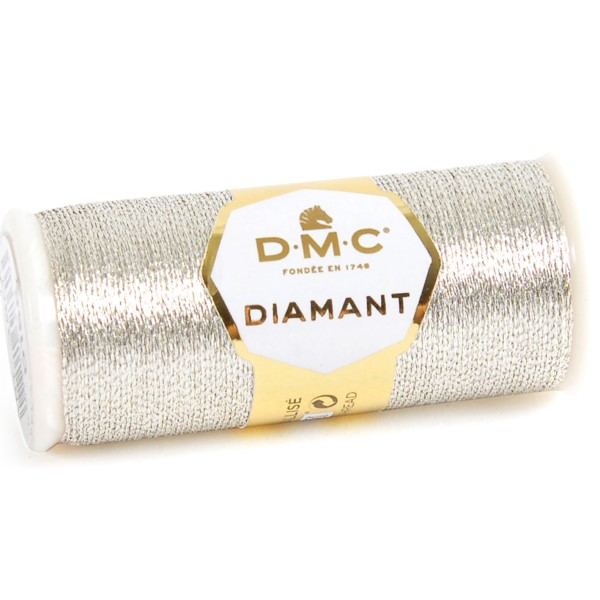 DMC Diamant Metallic Thread Light Silver D168 DMC Diamant Metallic Thread Light Silver D168