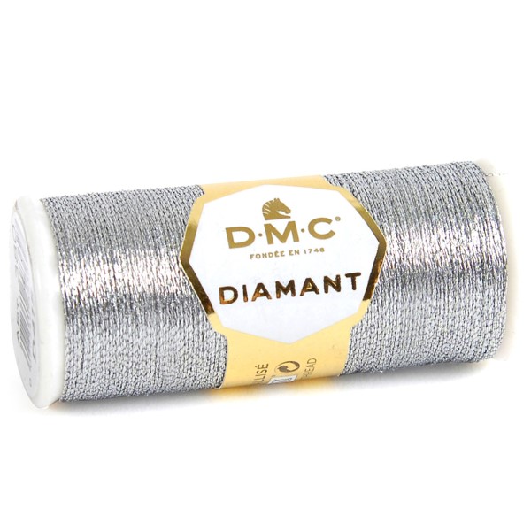 DMC Diamante Metallic Thread Silver D415 DMC Diamante Metallic Thread Silver D415