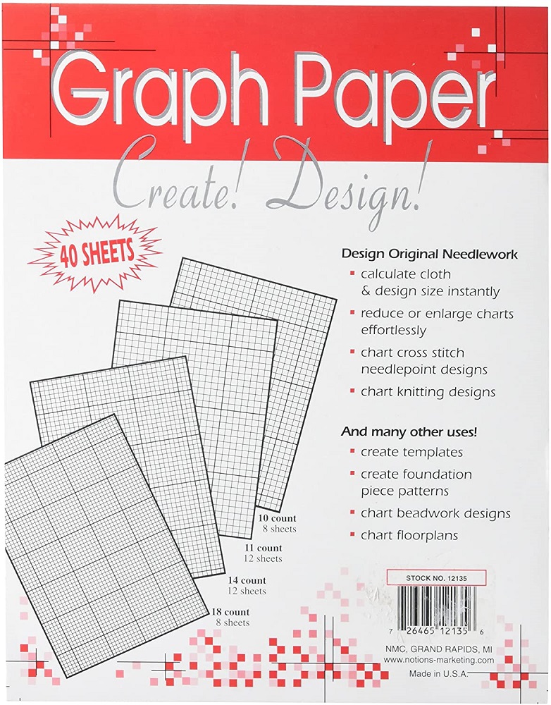 Crafter's Helper Needlework Graph Papers 8.5"X11" 40/Pkg StitchIt Central