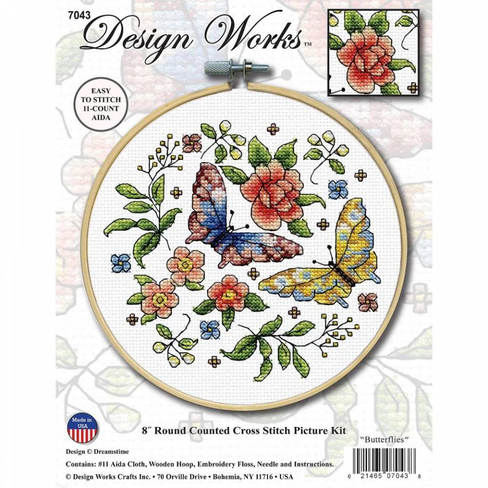 Design Works 8 Deer Round Counted Cross Stitch Kit