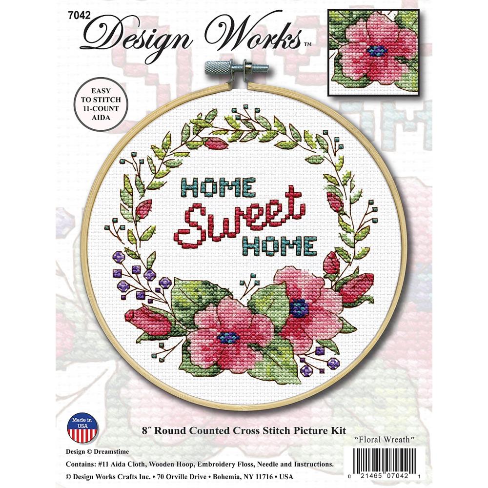 Home Sweet Home (11 Count) - Cross Stitch Kit 8 Round: Stitch-It Central