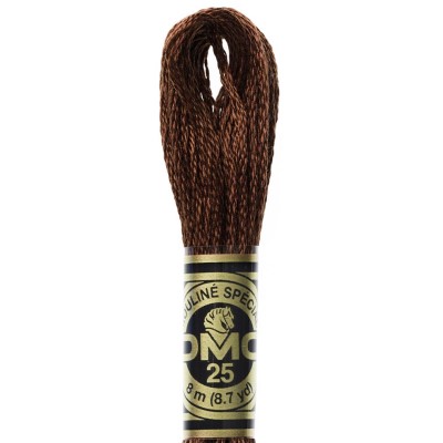 898 V-Dark Coffee Brown - DMC 6-Strand Cotton Floss: Stitch-It Central