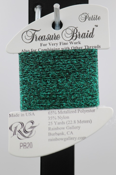 PB20 - Dark Green Petite Treasure Braid: Stitch-It Central