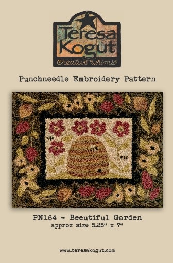 Pn164 Bee Utiful Garden Punch Needle Pattern Stitch It Central