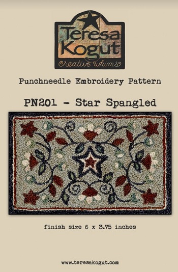 PN201 Star Spangled - Punch Needle Pattern: Stitch-It Central
