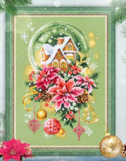 Snow Globe (14 Count) - Cross Stitch Kit