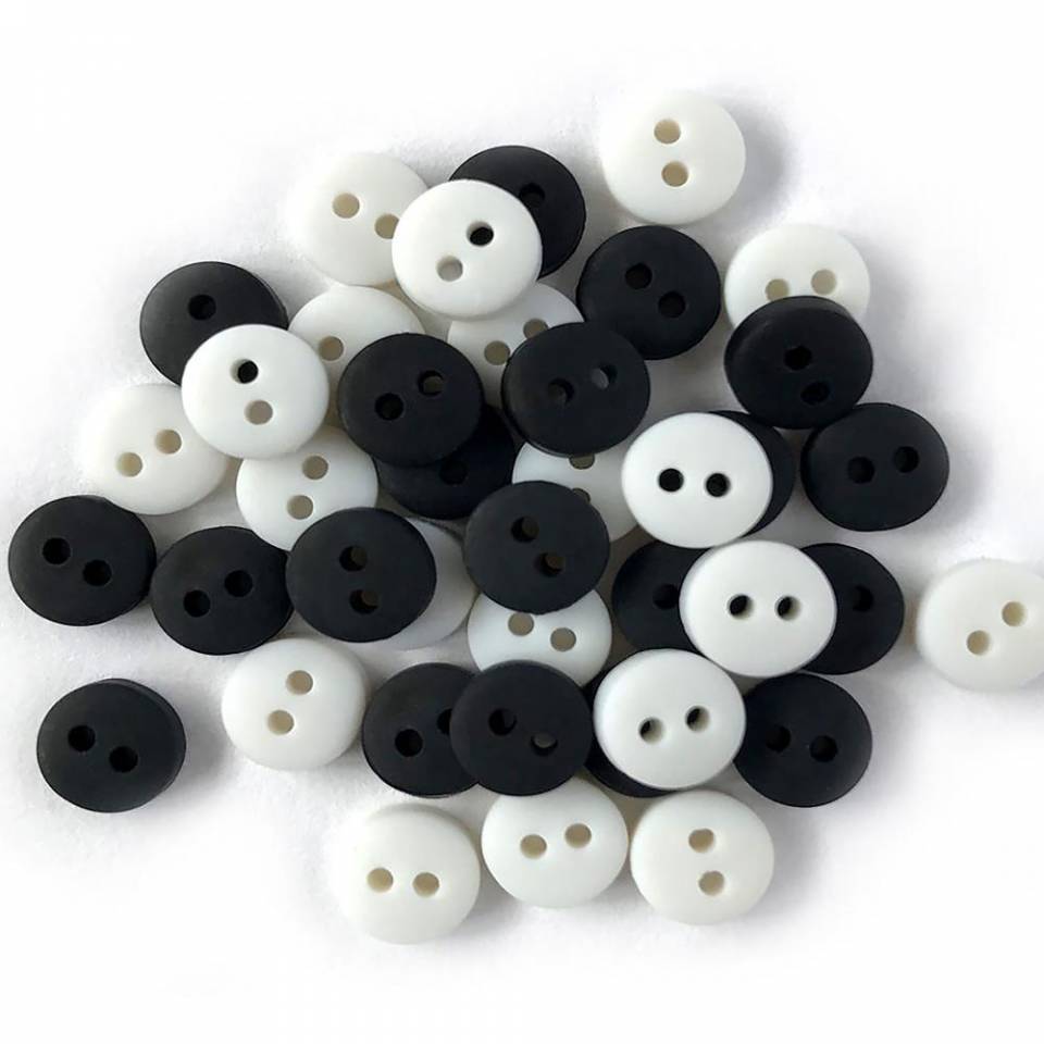 Tiny shop white buttons