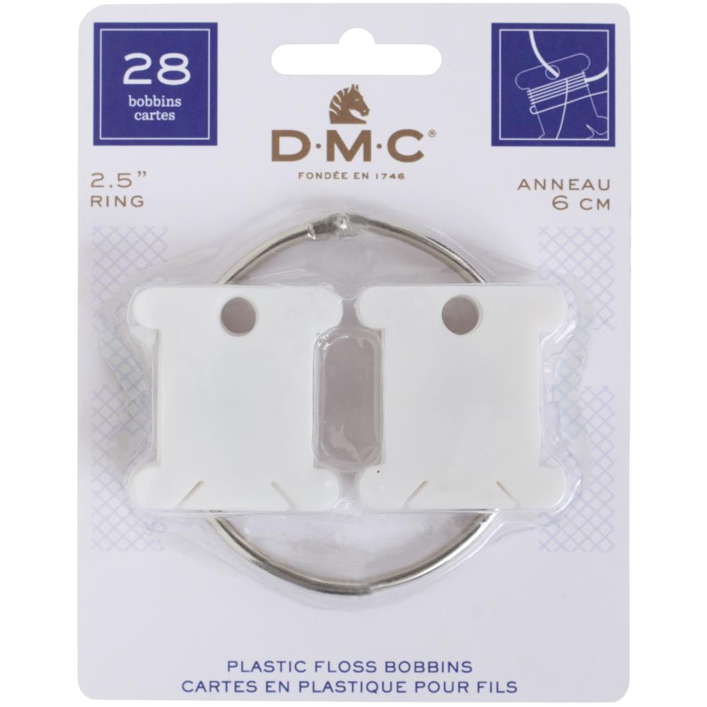 DMC® Floss Bobbins with Metal Ring