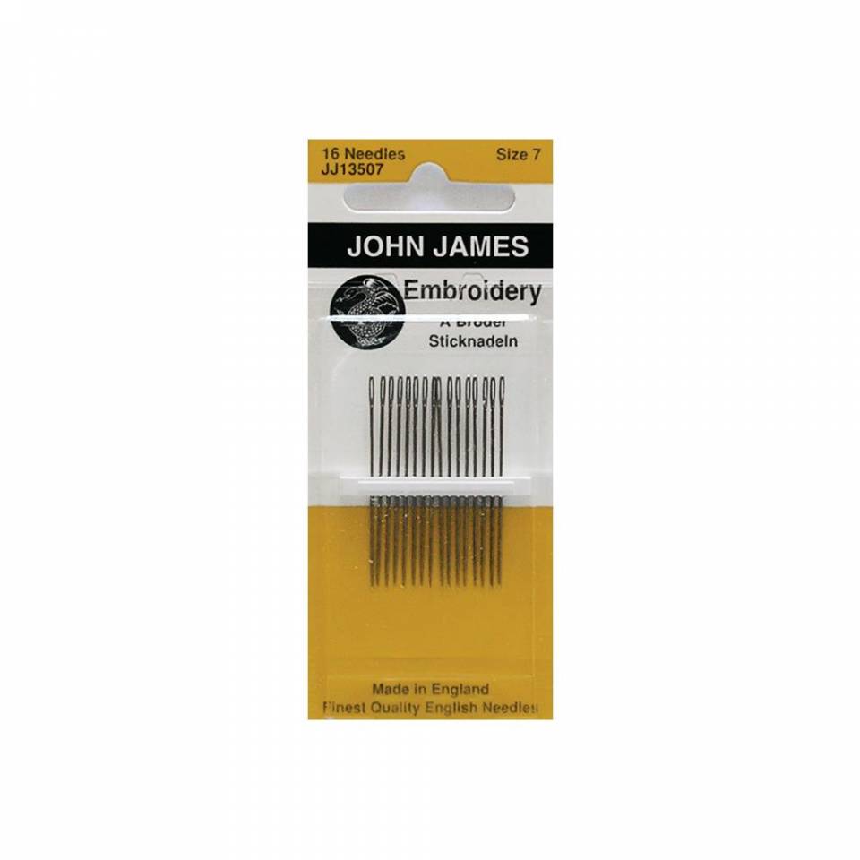 John James Embroidery And Crewel Needles Size 10, Pack Of 16, Alloy Steel, Sharp Point, Yellow, Oak, Black, Green - View #4