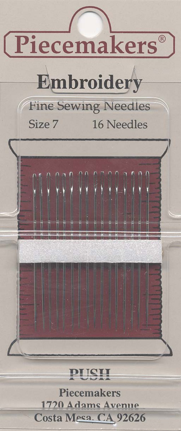 Piecemaker Embroidery / Crewel Needles Sizes 7 16/pack StitchIt Central