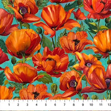 Charisma - Turquoise Multi DP25562-68 - Quilting Fabric Charisma - Turquoise Multi DP25562-68 - Quilting Fabric