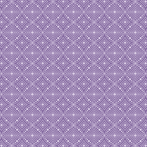 Xanadu - Diamond Circles Purple # 16158-65 - Quilting Fabric: Stitch-It ...