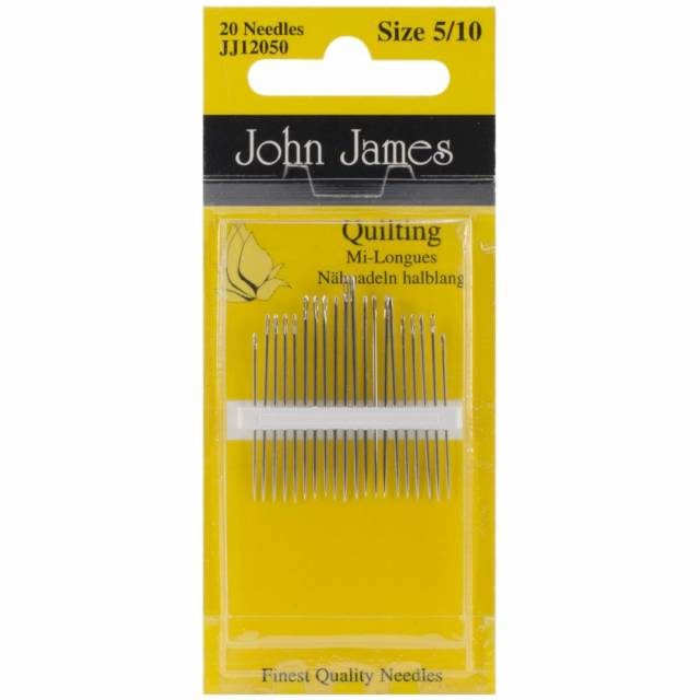 John James Quilting/Betweens Hand Needles JJ120510 - Size 5/10 (20/Pkg)