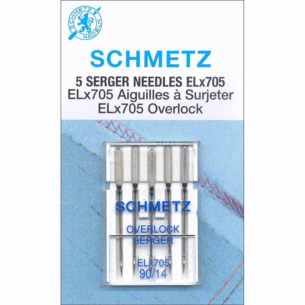 Schmetz Serger Needles Size 90/14 #ELX705 (5/Pkg): Stitch-It Central