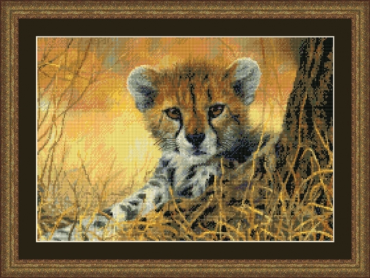 9865 Little Baby Cheetah Cross Stitch Chart Stitch It Central