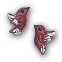 Dark Red Birds (pair)
