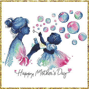 Happy Mother's Day - Cross Stitch Chart: Stitch-It Central