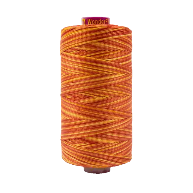 FT11 Tomato - Fruitti 12wt Variegated Egyptian Cotton Thread - 100m Mini Spool