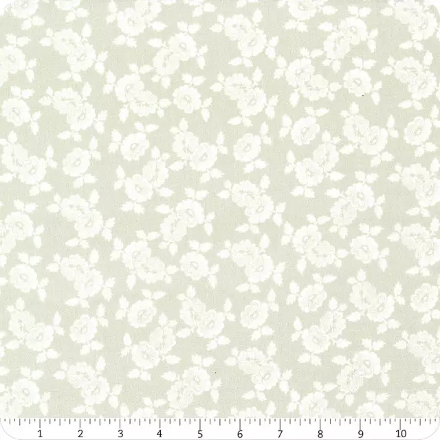 Blushing Blooms - Beige Dotted Floral # 98733-211 - Quilting Fabric