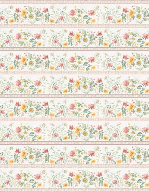 Daisy Days - Multi Repeating Stripe 83309-173 - Quilting Fabric