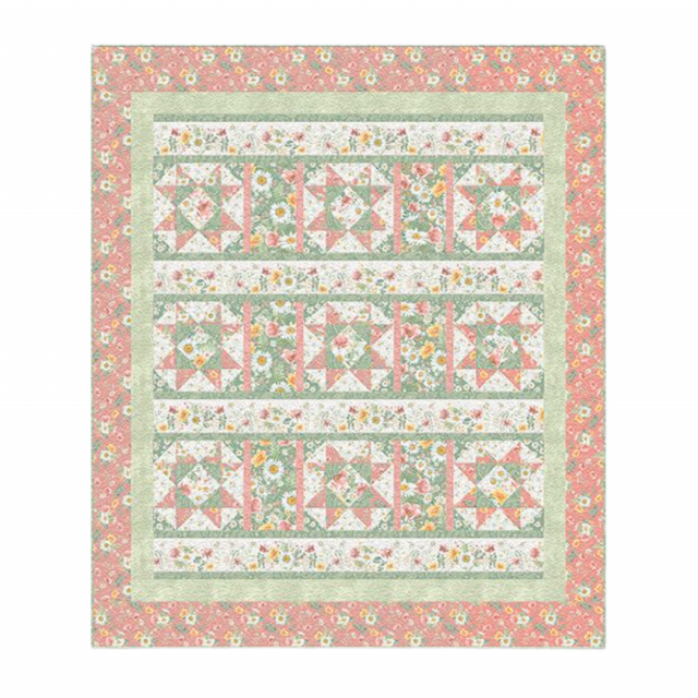 Wilmington Prints - Daisy Days Throw Size Quilt Kit (68” x 80”)