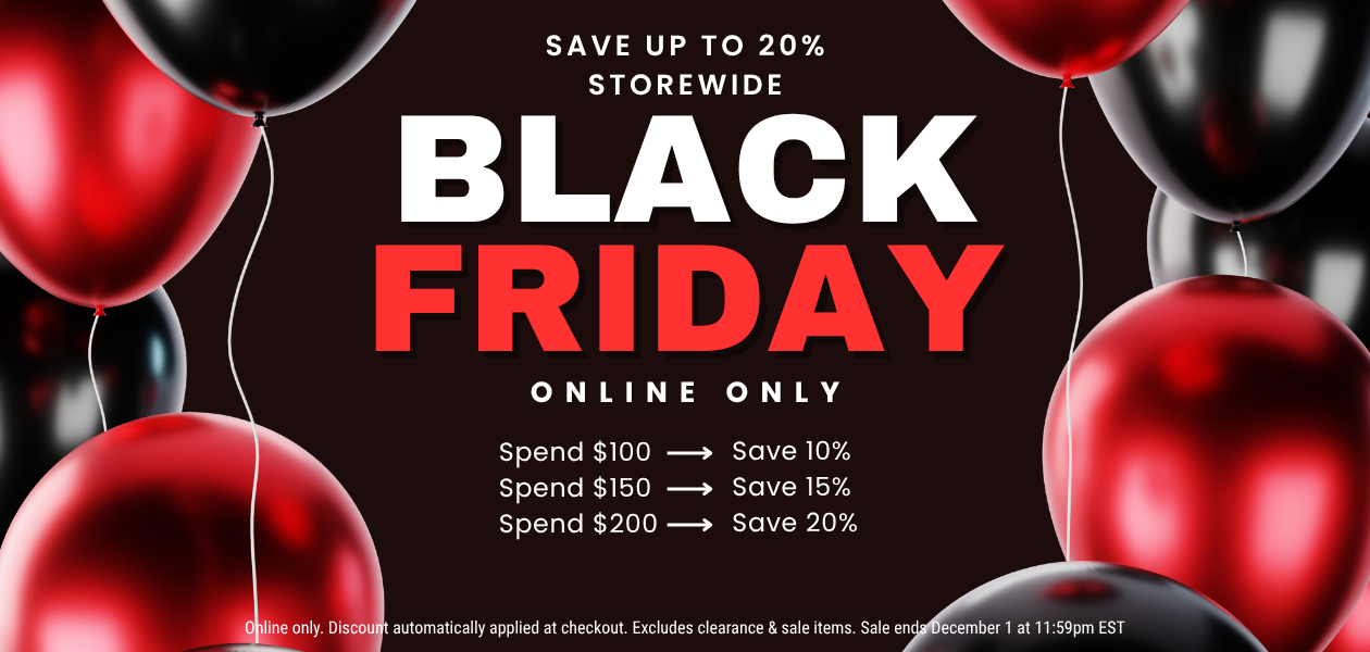 Black Friday Sale Save up to 20% off Until December 1, 2025