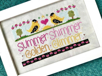 August - WordyBirds - Cross Stitch Chart: Stitch-It Central