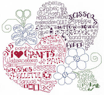Let's Get Crafty - Cross Stitch Chart: Stitch-It Central