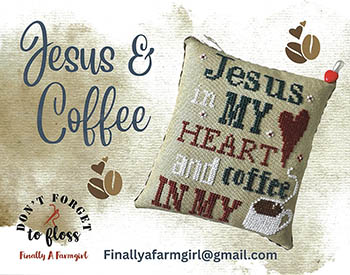 Jesus And Coffee - Cross Stitch Chart: Stitch-It Central