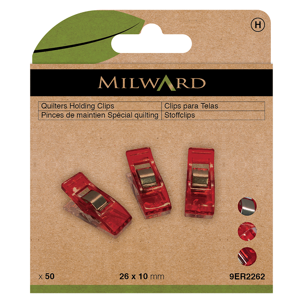 Smallholding Clips *Milward Quilting Holding Clips - Small (50pc): Stitch-It Central