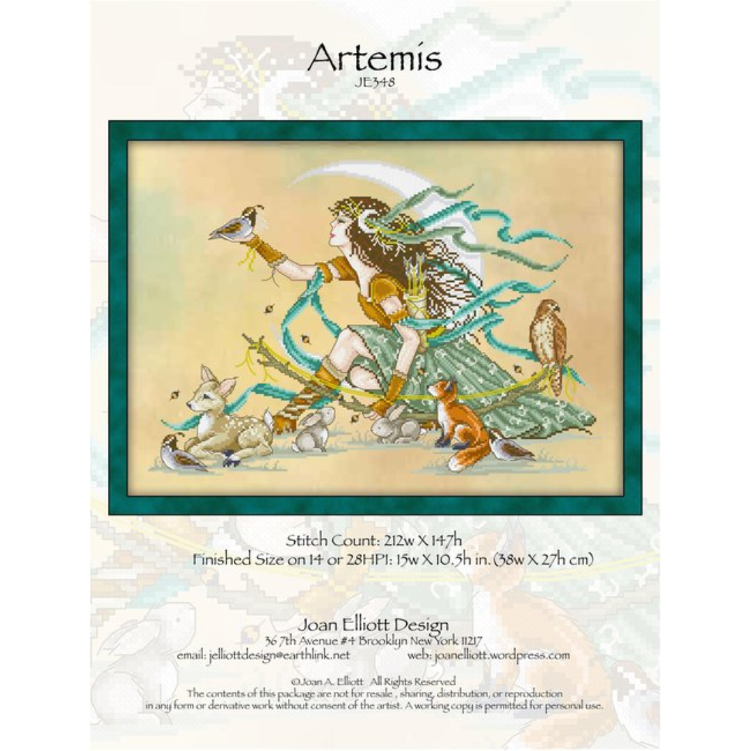 Artemis JE348 - Cross Stitch Chart: Stitch-It Central