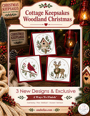 d*9様 DECORTÉ Wildflower Woodland xmas 20 Cottage Keepsakes Woodland Christmas - Cross Stitch Chart: Stitch