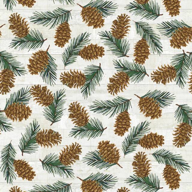 Pine Cone Lodge - Flannel - F9254-43