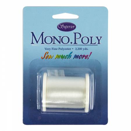 Superior Monopoly Invisible Polyester Thread .004mm 2200yds - Clear: Stitch-It  Central